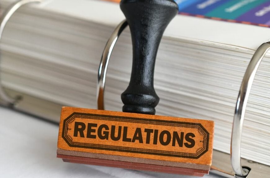 Adhering to rules and regulations to be in compliance in the workplace.