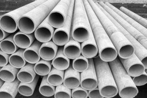 Asbestos-cement pipes are pipes made from a mixture of cement and asbestos fibers.