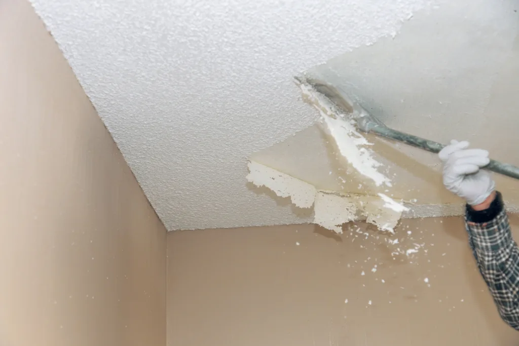 popcorn ceilings