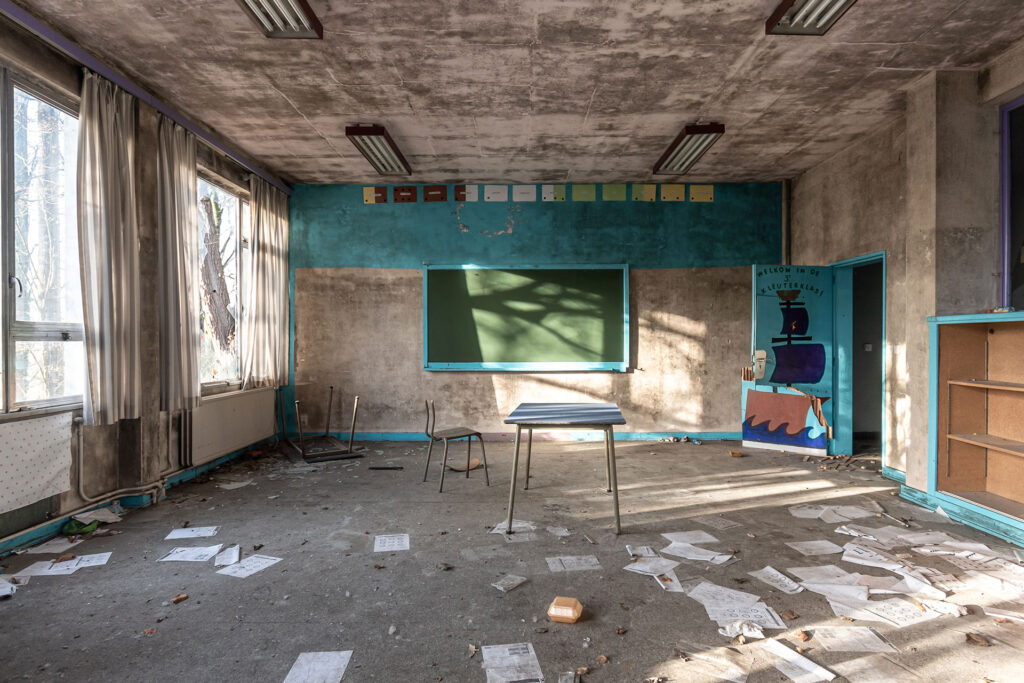 abandoned school