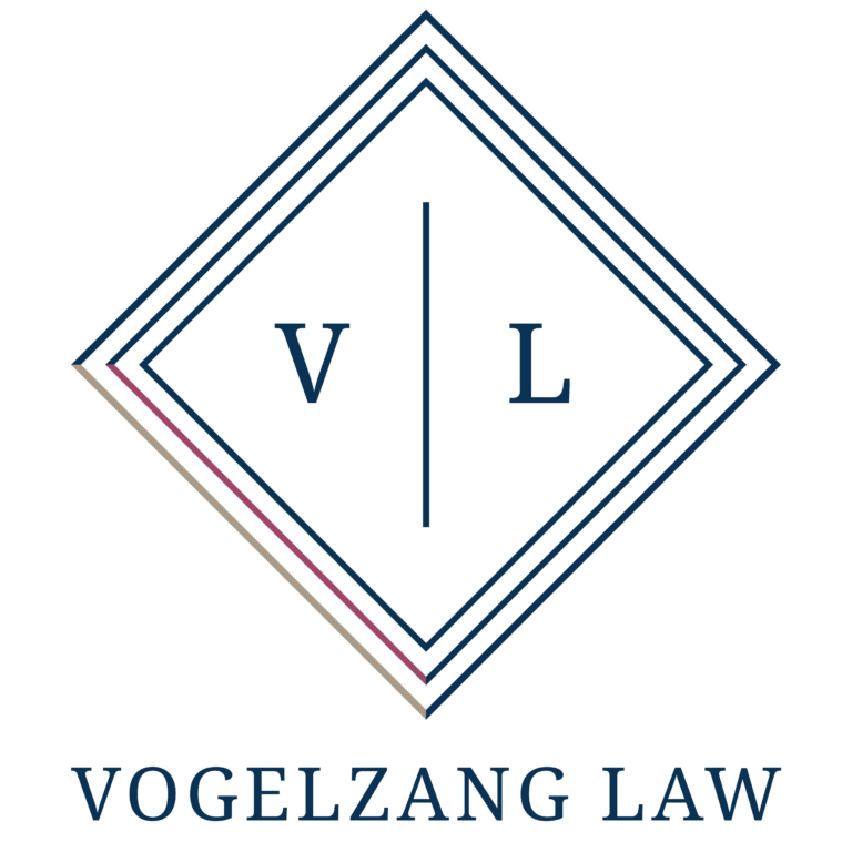VL Logo Stacked Blue With Colored Bars